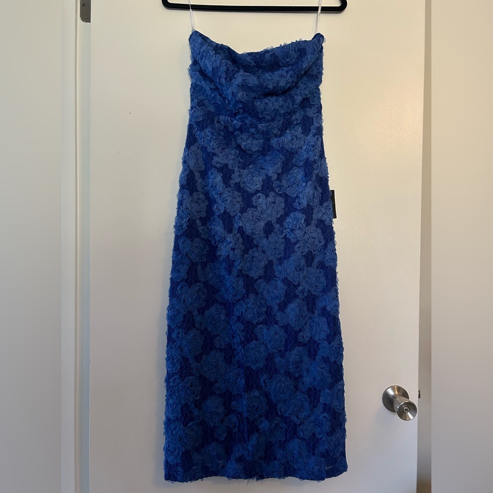 Blue Floral Dress - Lulus